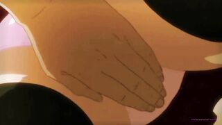 Horny anime boy fucks stockings-clad blonde hottie / Train Fuck - 2 image
