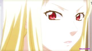 Horny anime boy fucks stockings-clad blonde hottie / Train Fuck - 9 image