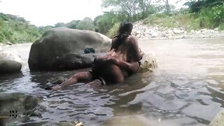 fucking secretly in the river - 12 image