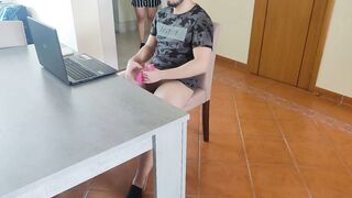 Nymphomaniac stepmother uses her stepson sperm as a lubricant - 6 image