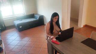 Horny wife fucks with delivery man after husband refuses sex with her - 6 image