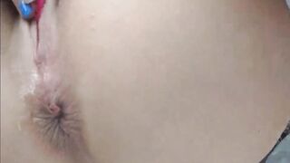 My sexwife masturbating pussy in the car - 8 image