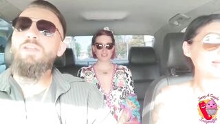Threesome in the car - 4 image