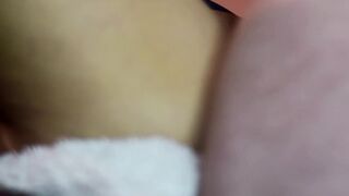 hot and wet little asian she is alone in front of a porn, I help her to enjoy - 13 image