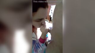 Blowjob with cum on my big boobs - 8 image