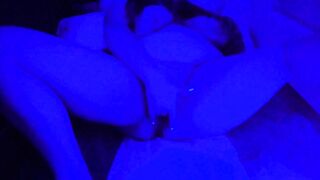 Special Rave Playtime In My Closet ! glowy nail polish (clamps, fingering, wet noises, small dildo) - 10 image