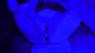 Special Rave Playtime In My Closet ! glowy nail polish (clamps, fingering, wet noises, small dildo)