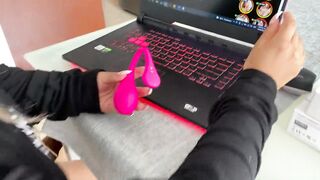 LUSH public LUSH!!! My Stepsister discovers me and then checks on me!!!  I was too horny to stop OMG!!!! - 3 image