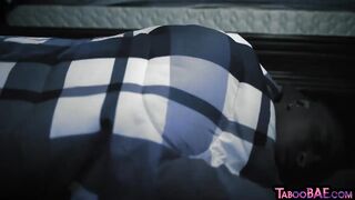 IR stepmom MILF 3some rides and deepthroats lover n stepson - 3 image