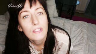 a lot of hair on the pussy. clitoral orgasm from a finger. MILF watches porn where a man does cunnilingus and cums. a hot housewife knows how to please herself and enjoy. horny and wet cunt GinnaGg Nimfa Mannay - 4 image