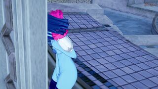 Kris fingering her tight pussy - Deltarune Hentai. - 6 image