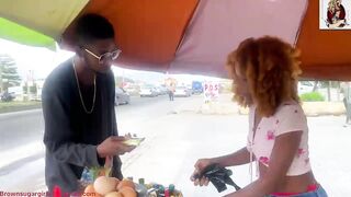 HOT AND SWEET FUCK WITH THE BEAUTIFUL ROADSIDE SELLER - 2 image