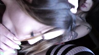 Tiny Goth Girl Squirts On My Girlfriend - Valerica Steele & JC Wilds - Perfect Girlfriend - Alex Adams - 14 image