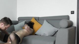 Paid prostitute's pussy experienced a wet orgasm before hard sex - 14 image