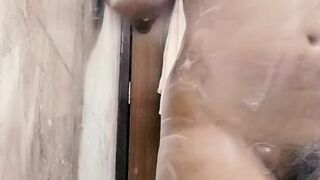 Super Sexy Hot Romantic Wife Caught In Bathroom During Bathing - 1 image