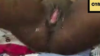 Cyndy Blackslave Cam Session with Master - Spanking & Squirt