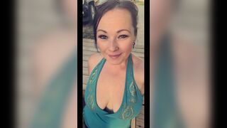 Slut gets off in public park -RosyBody - 1 image
