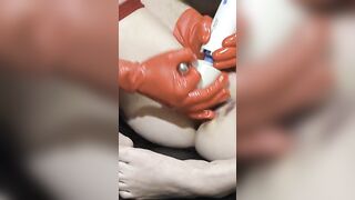 Blond secretary gets tied to a table and has multiple orgasms - 8 image