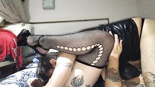 Sexy wife in 69 fingered until she squirts then fucked with legs up for big creampie and gape - 6 image