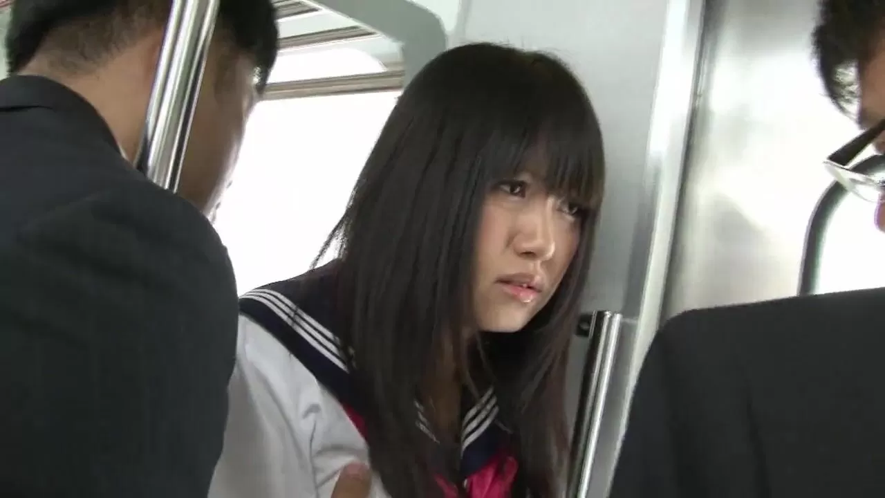 Horny 18 year old Japanese girl lets herself get fucked by several older men on the subway on the way home from school watch online picture