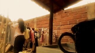 Brittany touches her pussy in the laundry room - 4 image