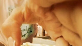 Brittany touches her pussy in the laundry room - 8 image