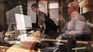 3d Game - THE OFFICE - Sex Scene #10 Boss lesson and Pervert oldman - 2 image