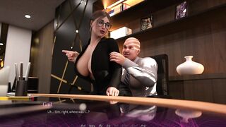 3d Game - THE OFFICE - Sex Scene #10 Boss lesson and Pervert oldman - 7 image