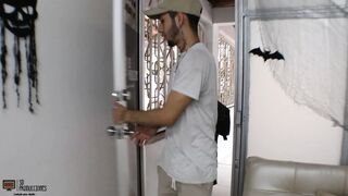 Hard sex in the bathroom with my wife's horny - Spanish Porn - 1 image