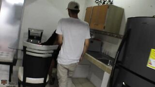 Hard sex in the bathroom with my wife's horny - Spanish Porn - 2 image