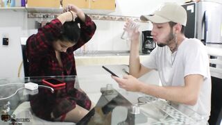 Hard sex in the bathroom with my wife's horny - Spanish Porn - 3 image