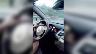 Masturbating and squirt in public parking with Sexy Devil - 1 image