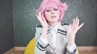 Naughty schoolgirl Mina Ashido adores wedgie,spanking and dildo riding after classes - Spooky Boogie - 2 image