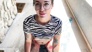 ChihuahuaSU. Milky sex outdoor with squirt and cum on all body - 6 image