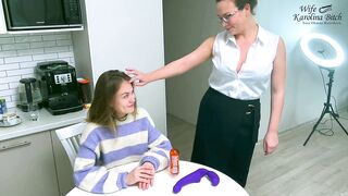 Stepmom help me with my lessons. MILF fucked inexperienced Stepdaughter  for bad grades - 3 image