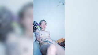 just thinking about you makes me wet let's go for the million views, sneakers, tattoos and latina - 11 image