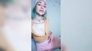 just thinking about you makes me wet let's go for the million views, sneakers, tattoos and latina - 2 image