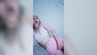 just thinking about you makes me wet let's go for the million views, sneakers, tattoos and latina - 4 image