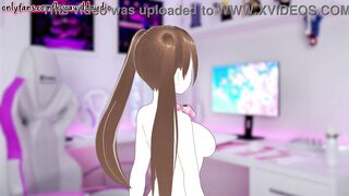 My Stepbrother Caught Me Masturbating And Fucked Me (Roleplay, Hentai Vtuber) - 8 image