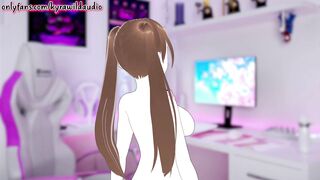 My Stepbrother Caught Me Masturbating And Fucked Me (Roleplay, Hentai Vtuber) - 9 image