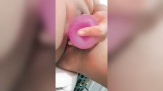 Lady Devil masturbating for you, until ending in squirts - 12 image