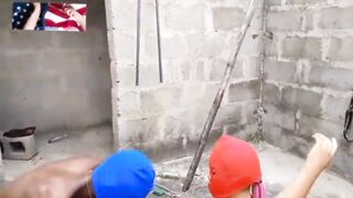 Stepmother reward helpful guy with her pussy outdoor - 7 image