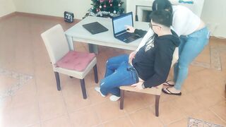 Hot teacher masturbates her student in private lessons - 11 image