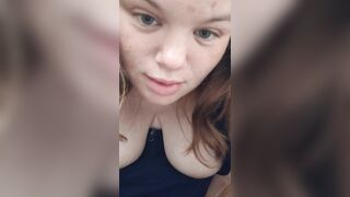 Gorgeous bit tit redhead begs you to cum for her as she squirts - 14 image