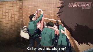 COLLEGE BATHROOM ORGY - Hentai - 6 image