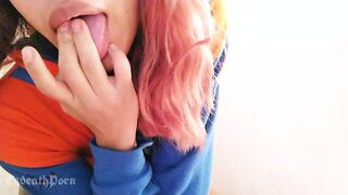 Secret squirt while my stepmom cleans the kitchen - EsdeathPorn - 1 image
