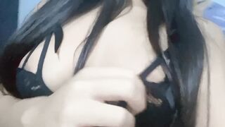 Sexy lingerie amateur baby fingering pussy - 2 image