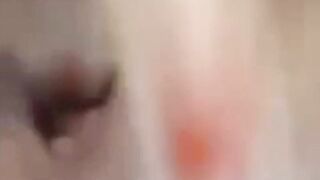 Amateur working her succulent pussy with cucumber - 14 image