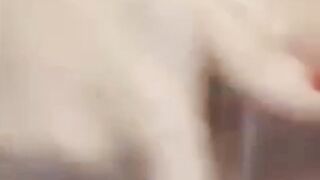 Amateur working her succulent pussy with cucumber - 15 image