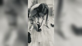 Anal Hooked Pawg Fucking her BBC Dildos - 10 image